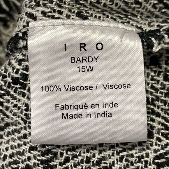 IRO NWOT Bardy Tweed Boucle Knitted Sweater in Black and White - Picture 5 of 6